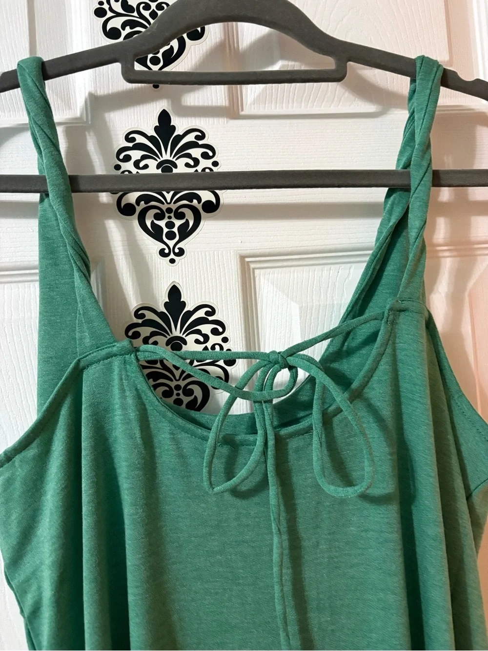Zenana Outfitters Kelly Green Strappy Knit Maxi Dress NEW - Picture 6 of 10